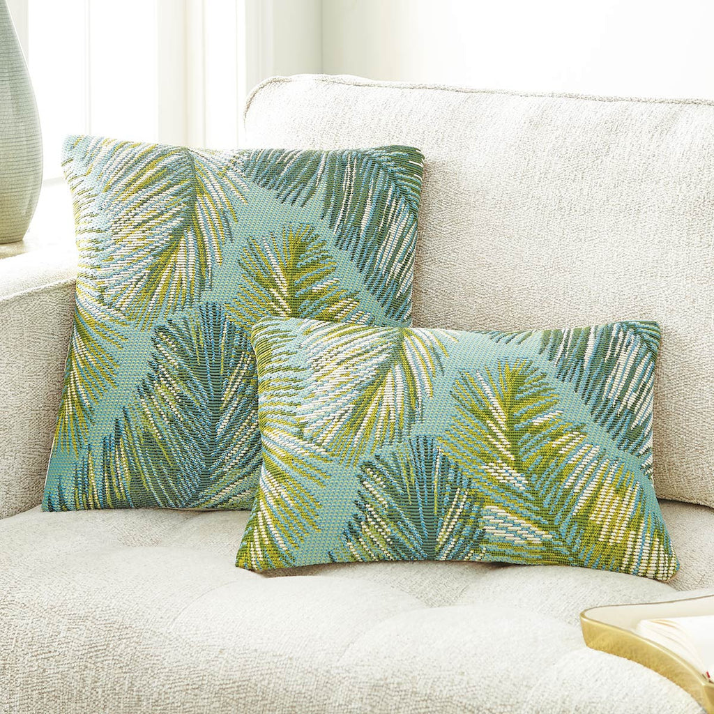 Padre Oblong Accent Pillow - Aqua