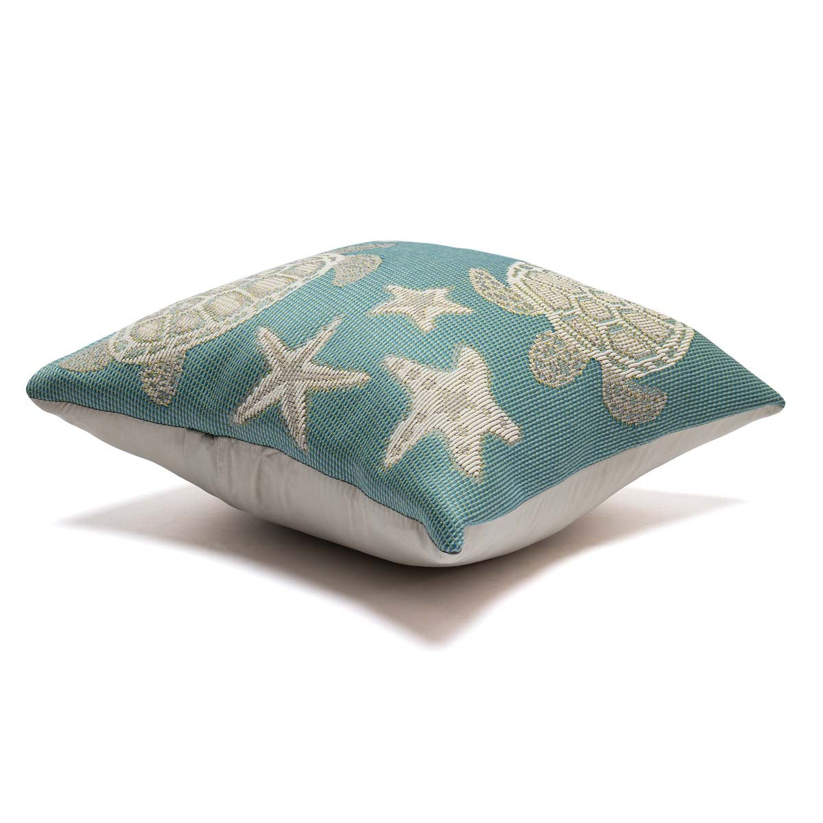 Seastar Turtle Indoor/Outdoor Pillow - Turquoise