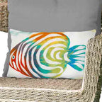 Rainbow Fish Oblong Accent Pillow