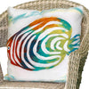 Rainbow Fish Square Accent Pillow