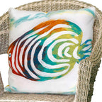 Rainbow Fish Square Accent Pillow