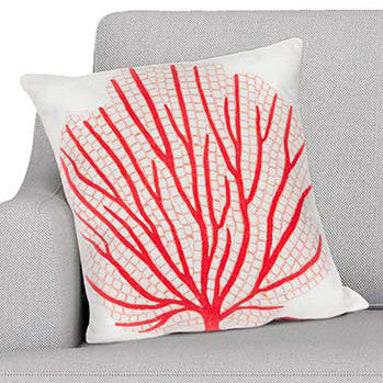 Fan Coral Square Accent Pillow - Magenta - OUT OF STOCK UNTIL 08/13/2026