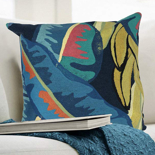 Banana Plant Square Accent Pillow