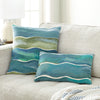 Sea Swells Square Accent Pillow