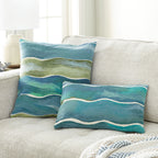Sea Swells Square Accent Pillow
