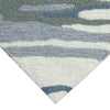 Coastline Curl Blue Indoor/Outdoor Rug - 20 x 30
