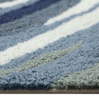 Coastline Curl Blue Indoor/Outdoor Rug - 20 x 30