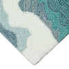 Coastline Curl Turquoise Indoor/Outdoor Rug - 20 x 30