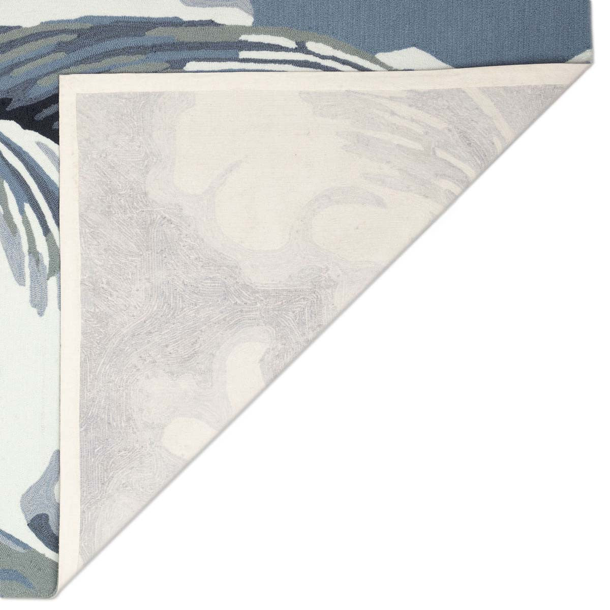 Coastline Curl Blue Indoor/Outdoor Rug - 2 x 3 - OUT OF STOCK UNTIL 10/21/2026