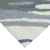 Coastline Curl Blue Indoor/Outdoor Rug - 4 x 6