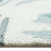 Coastline Curl Turquoise Indoor/Outdoor Rug - 4 x 6