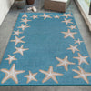 Carolina Starfish Aqua Indoor/Outdoor Rug - 8 x 10