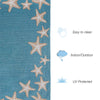 Carolina Starfish Aqua Indoor/Outdoor Rug - 2 x 8