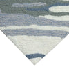 Coastline Curl Blue Indoor/Outdoor Rug - 2 x 8