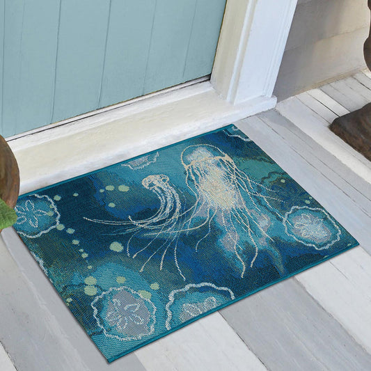 Jellyfish Swirl Scatter Rugs
