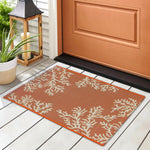 Orange Coral Cluster Rug - 2 x 3