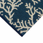 Navy Coral Cluster Rug - 2 x 3