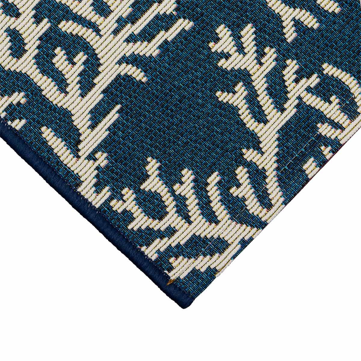 Navy Coral Cluster Scatter Rugs