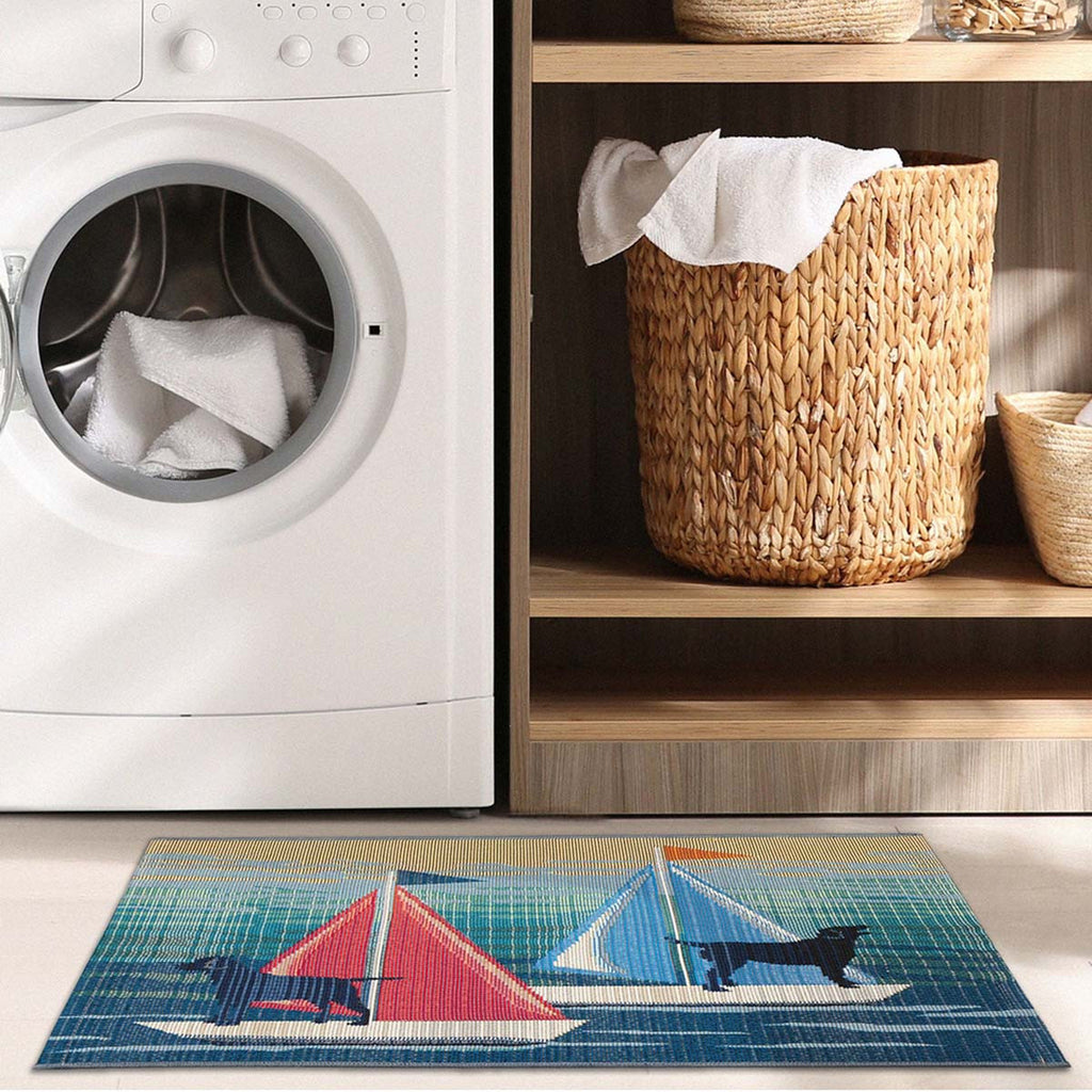 Dogs Ocean Adventure Indoor/Outdoor Rug - 2 x 3