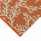 Orange Coral Cluster Rug - 2 x 4