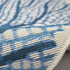 Coral Fan Navy Indoor/Outdoor Rug - 3 x 3