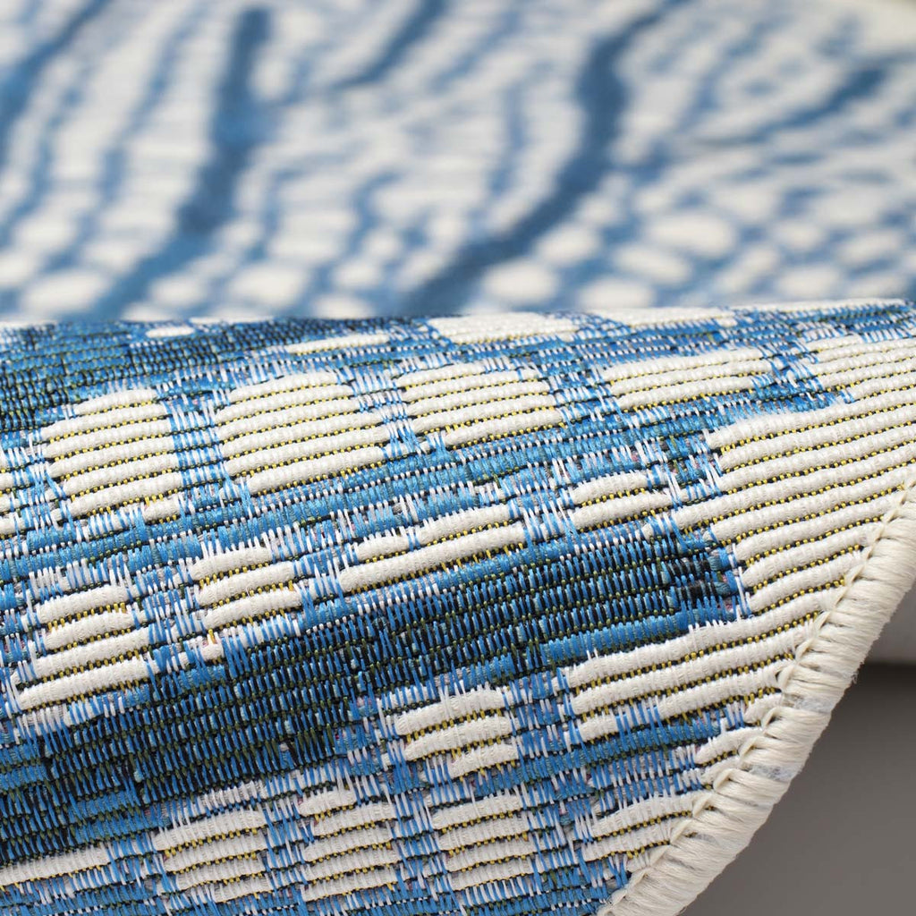 Coral Fan Navy Indoor/Outdoor Rug - 2 x 3 - OUT OF STOCK UNTIL 08/19/2026