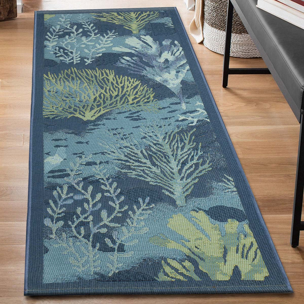 Coral Reef Indoor/Outdoor Rug - 2 x 4