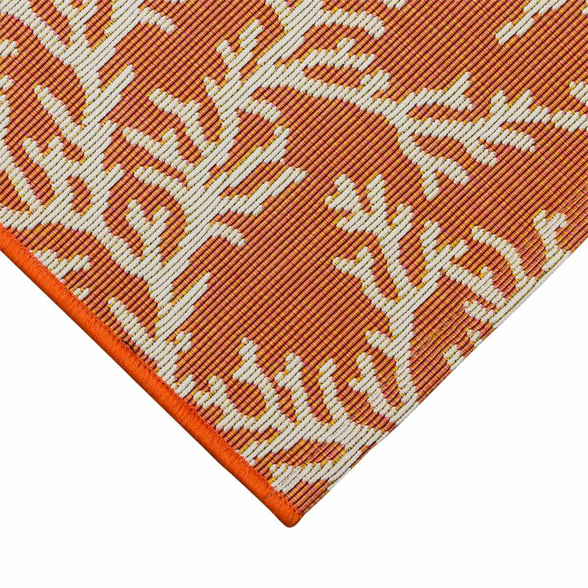 Orange Coral Cluster Rug - 2 x 5