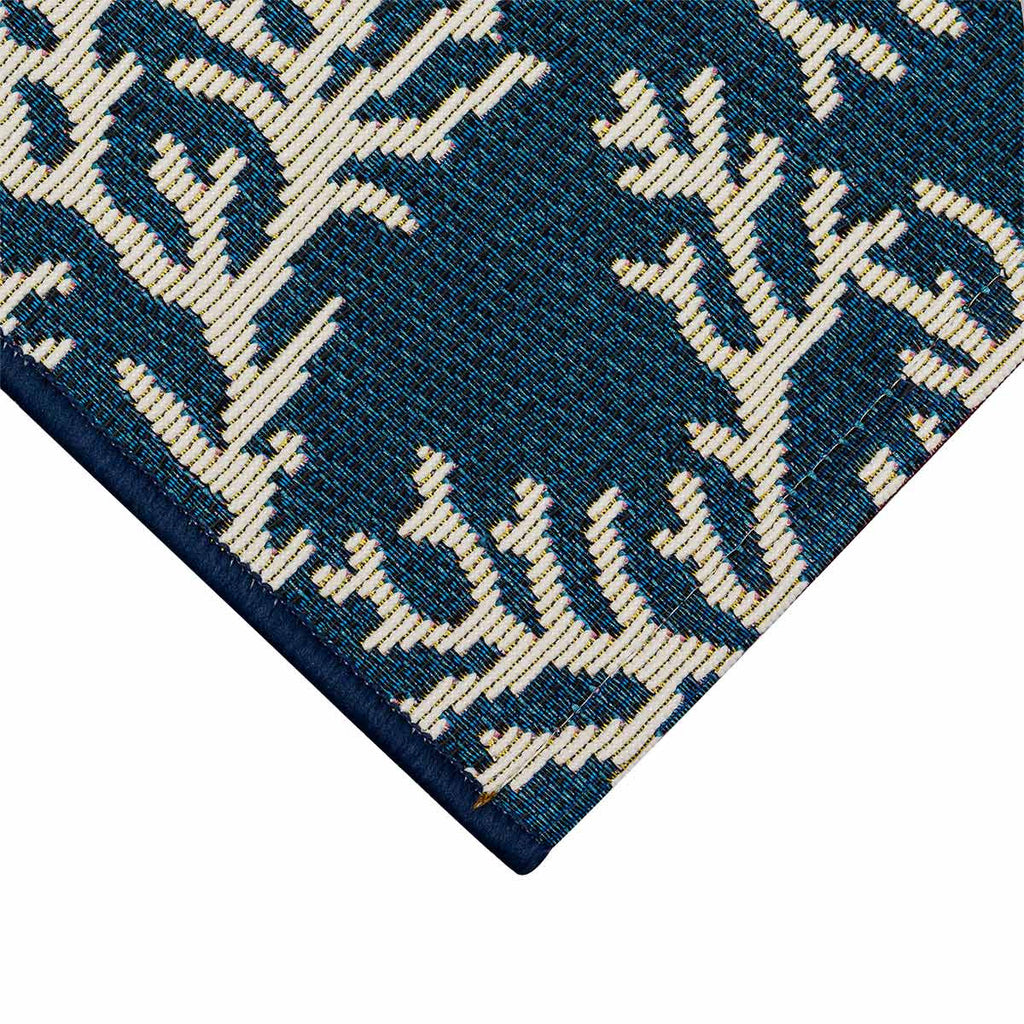 Navy Coral Cluster Rug - 2 x 5
