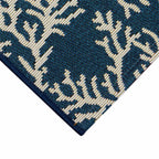 Navy Coral Cluster Rug - 2 x 5