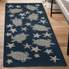 Navy Turtle Stars Rug - 2 x 5 - OUT OF STOCK UNTIL 07/01/2026