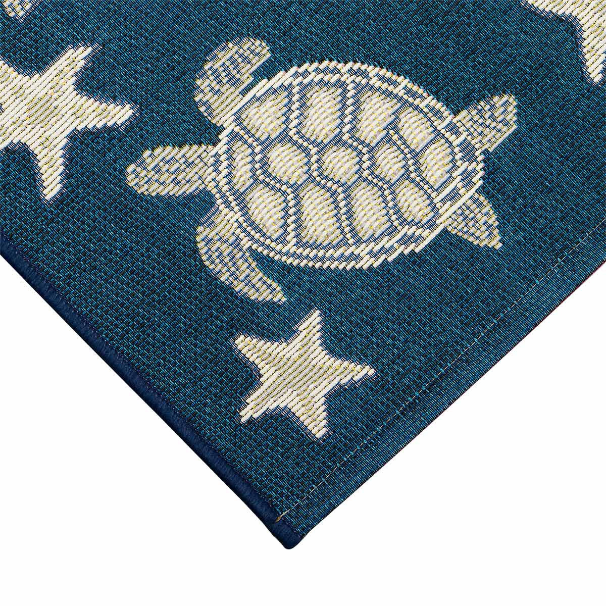 Navy Turtle Stars Rug - 2 x 5 - OUT OF STOCK UNTIL 07/01/2026