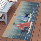 Dogs Ocean Adventure Indoor/Outdoor Rug - 2 x 5