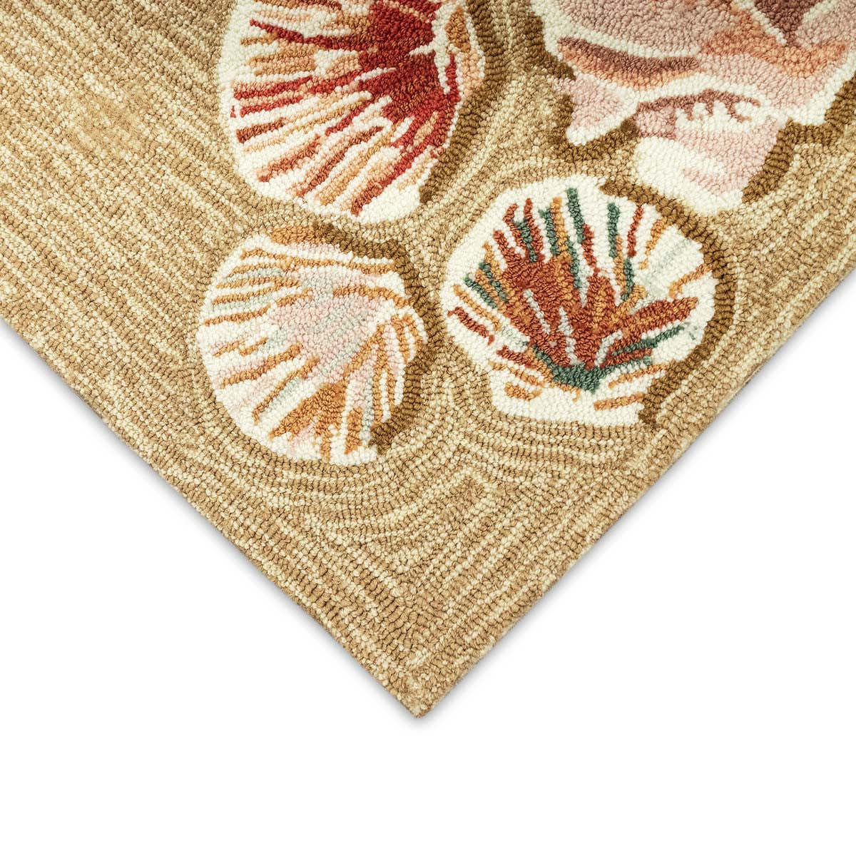 Beach Shells Sand Indoor/Outdoor Rug - 1 x 2