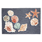 Beach Shells Denim Indoor/Outdoor Rug - 1 x 2 - OUT OF STOCK UNTIL 10/12/2026