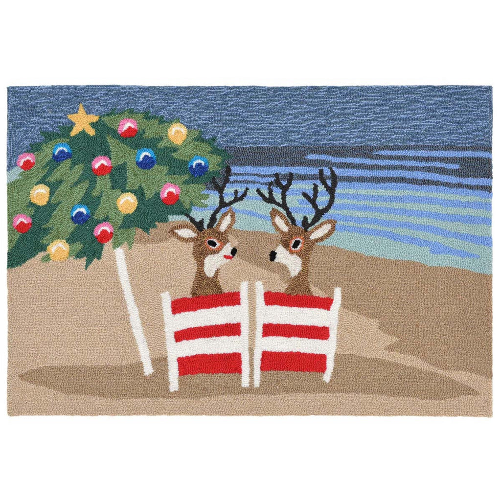 Reindeer Coastal Retreat Indoor/Outdoor Rug - 2 x 3