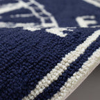 Ocean Explorer Navy Compass Rug - 4 x 6