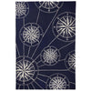 Ocean Explorer Navy Compass Rug - 5 x 8