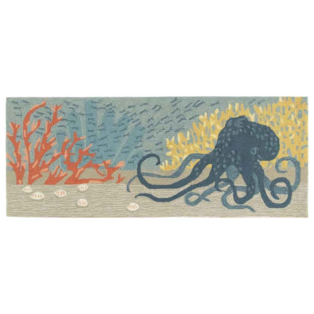 Octopus Reef Indoor/Outdoor Rug - 2 x 5 - OUT OF STOCK