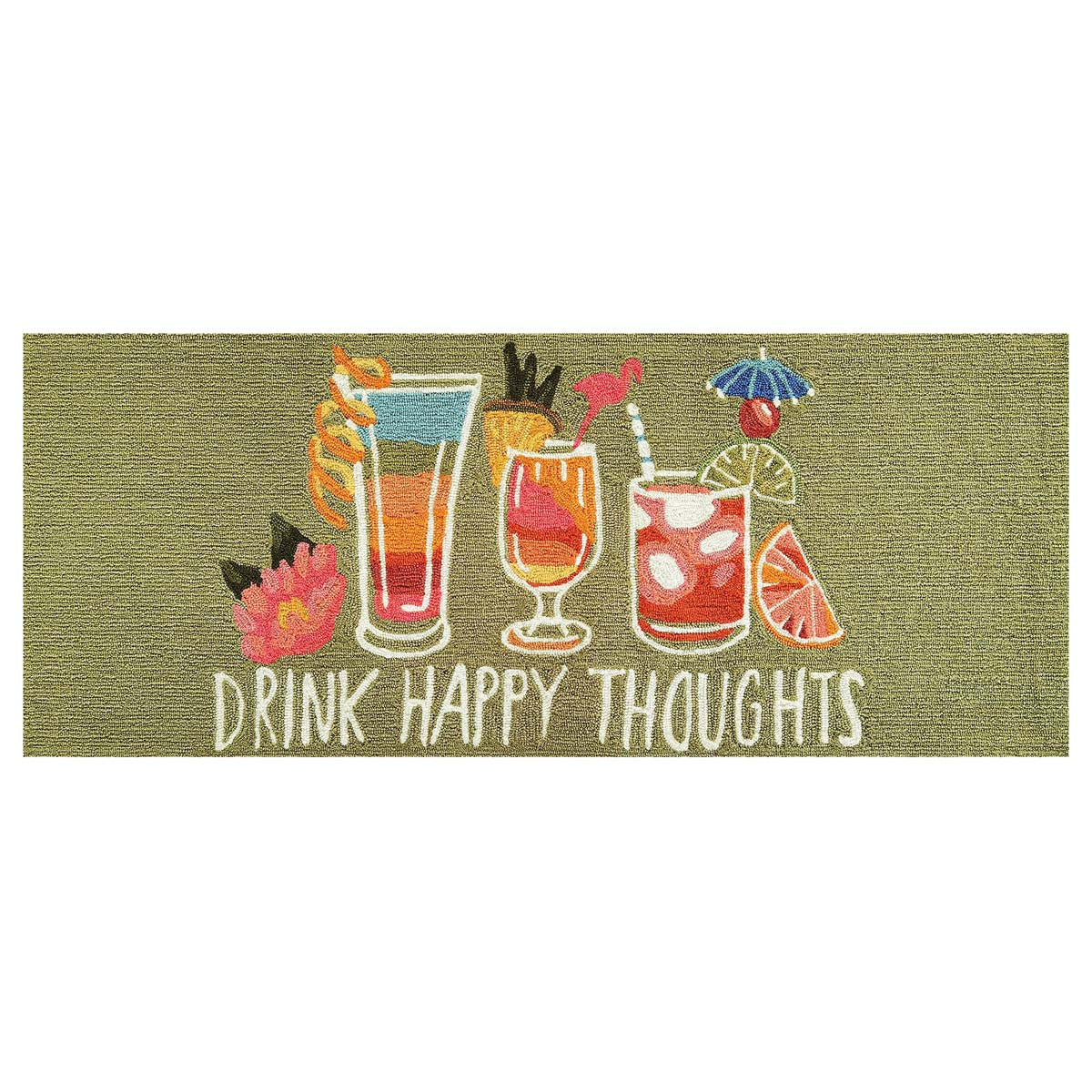 Delightful Drinks Indoor/Outdoor Rug - 2 x 5 - OUT OF STOCK UNTIL 09/11/2026
