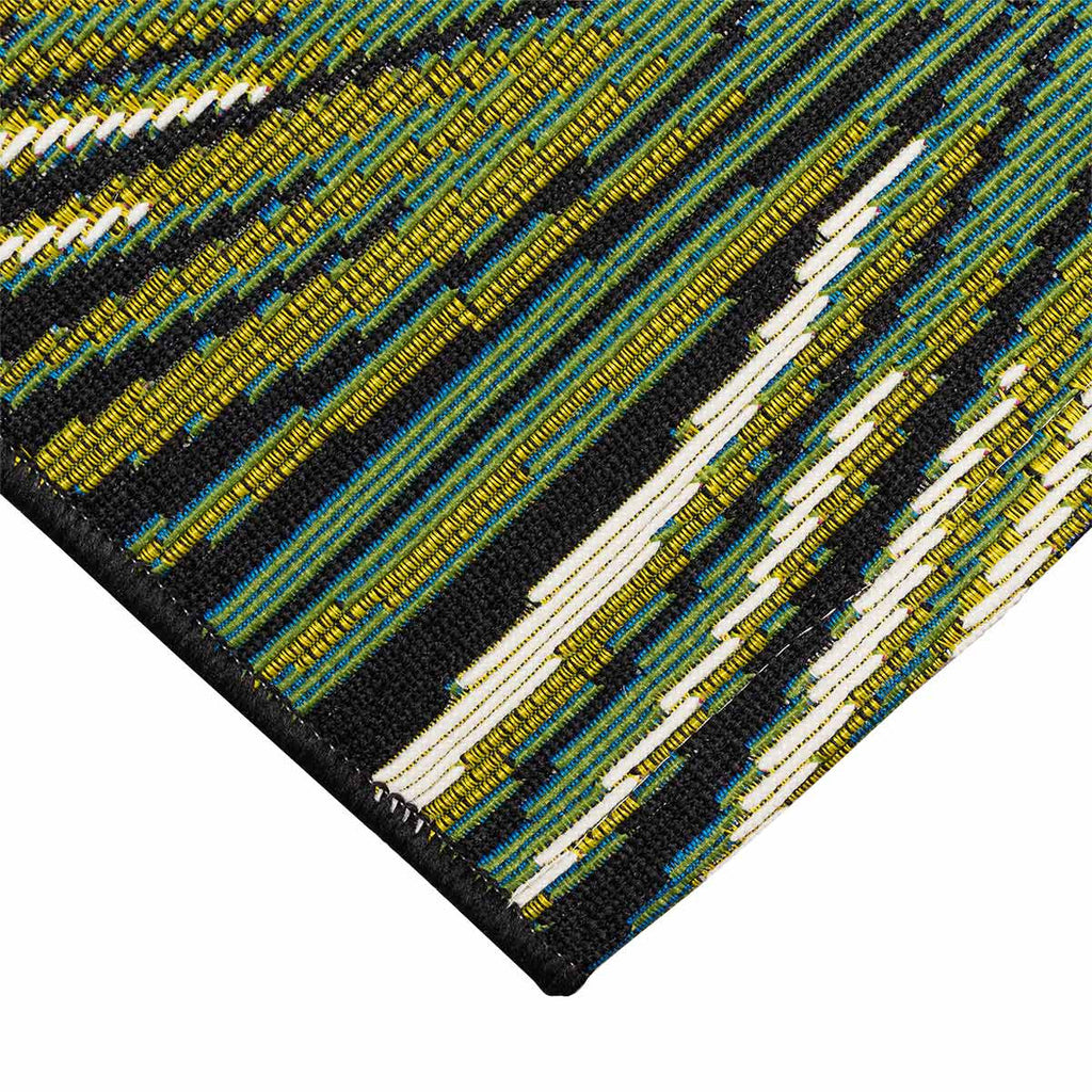 Paia Palms Black Indoor/Outdoor Rug - 3 x 5