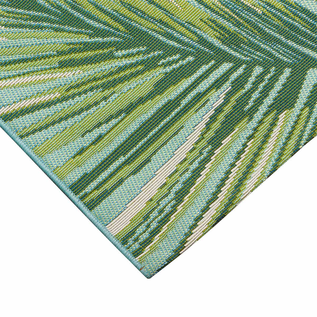 Paia Palms Aqua Indoor/Outdoor Rug - 5 x 8