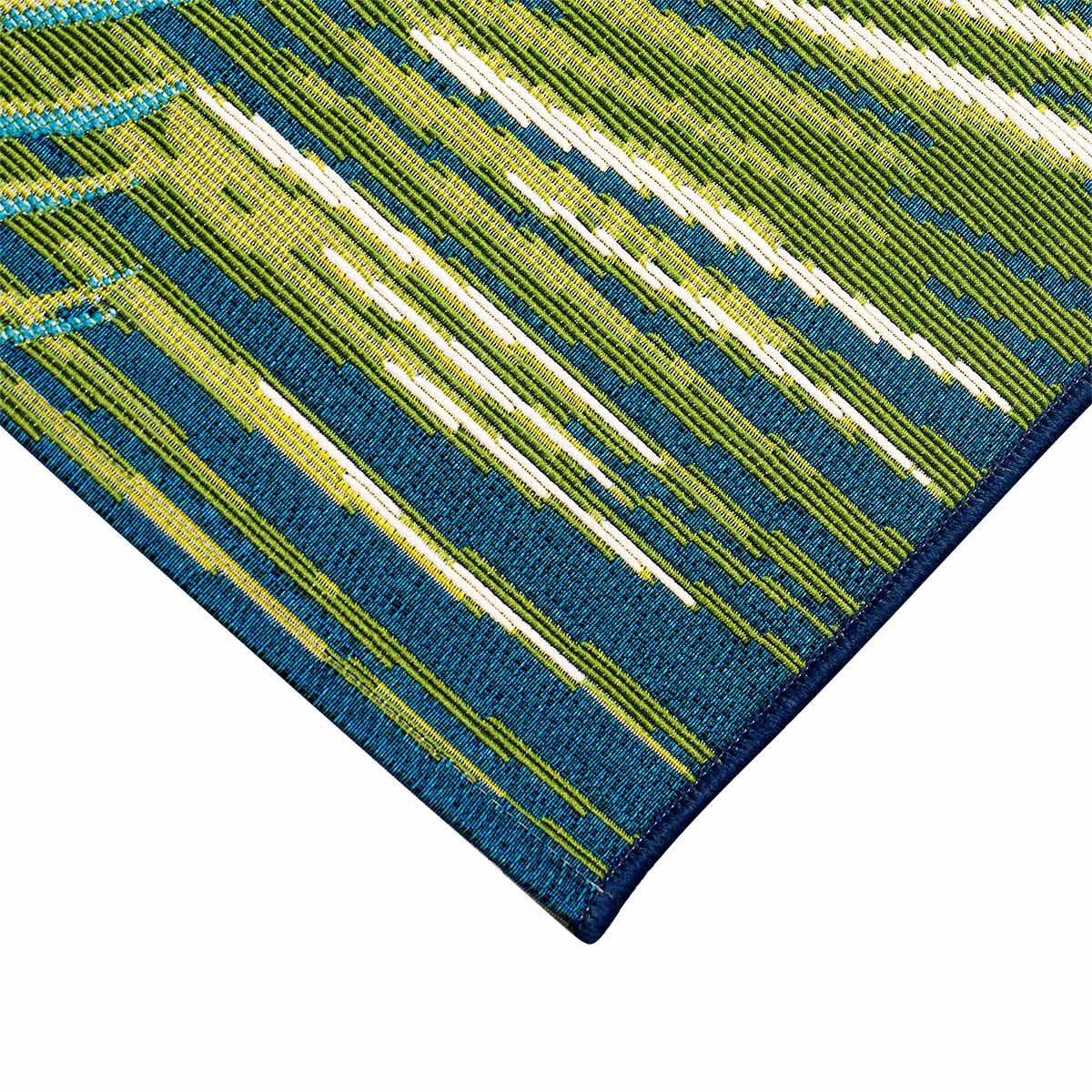Paia Palms Navy Indoor/Outdoor Rug - 5 x 8