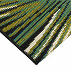 Paia Palms Black Indoor/Outdoor Rug - 7 x 9