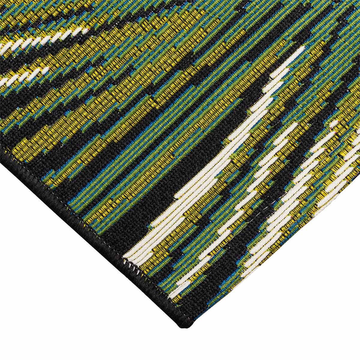 Paia Palms Black Indoor/Outdoor Rug - 9 x 12