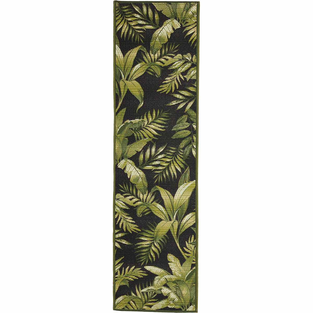 Nosara Leaves Indoor/Outdoor Rug - 2 x 8