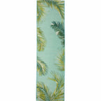 Paia Palms Aqua Indoor/Outdoor Rug - 2 x 8