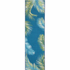 Paia Palms Navy Indoor/Outdoor Rug - 2 x 8 - OUT OF STOCK UNTIL 08/17/2026