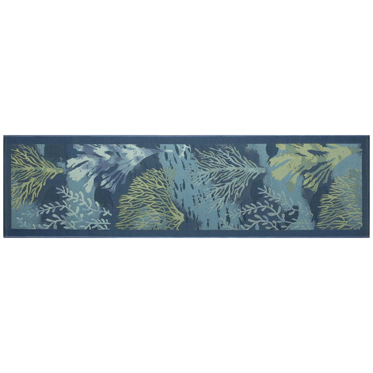 Ocean Coral Indoor/Outdoor Rug - 2 x 8