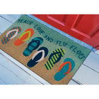 Peace & Flip Flops Ombre Coir Mat - 1 x 2